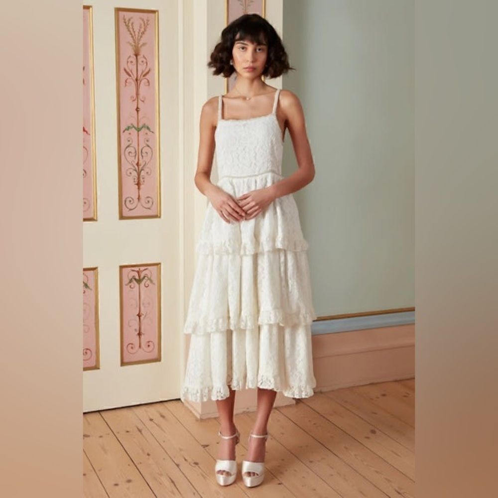 SISTER JANE SOFIA LACE MIDI DRESS
